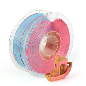 Printe PLA Silk Triple Tirkīzzils / Zelts / Rozā (Turquoise / Gold / Coral) 1.75mm 1kg
