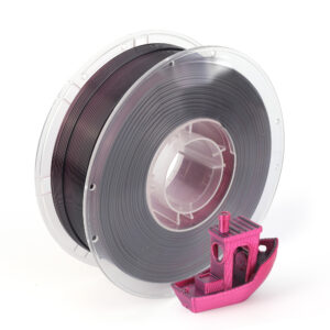 Printe PLA Silk Dual Melns / Rozā (Black / Pink) 1.75mm 1kg