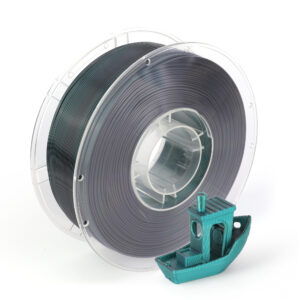 Printe PLA Silk Dual Melns / Smaragda zaļš (Black / Emerald Green) 1.75mm 1kg