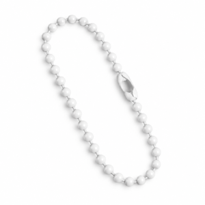 Metāla lodīšu ķēdītes Balts 12 cm (10 gab.)