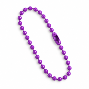 Metāla lodīšu ķēdītes Rožu Violets 12 cm (10 gab.)