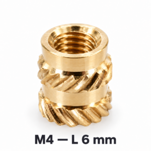Misiņa vītņu ieliktņi M4 — L6 mm (10gab)